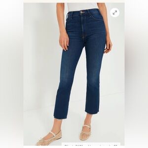 MOTHER High Rise Hustler Ankle Fray Jeans - Home Movies